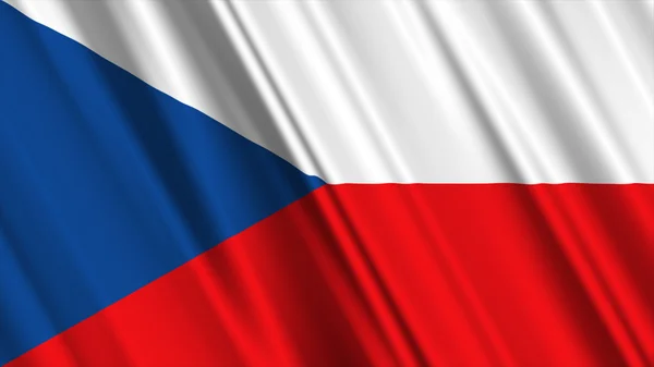 Flaga Republiki Czeskiej — Zdjęcie stockowe