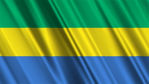 Gabon Flag — Stock Photo, Image