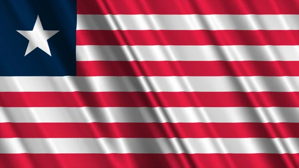 Liberia-Flagge — Stockfoto