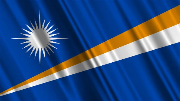Flaga Wysp Marshalla — Zdjęcie stockowe