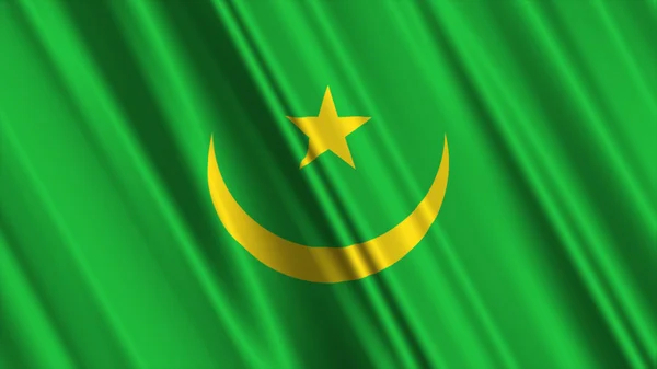 Vlag van Mauritanië — Stockfoto