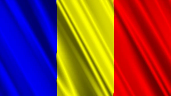 Romania Flag — Stock Photo, Image