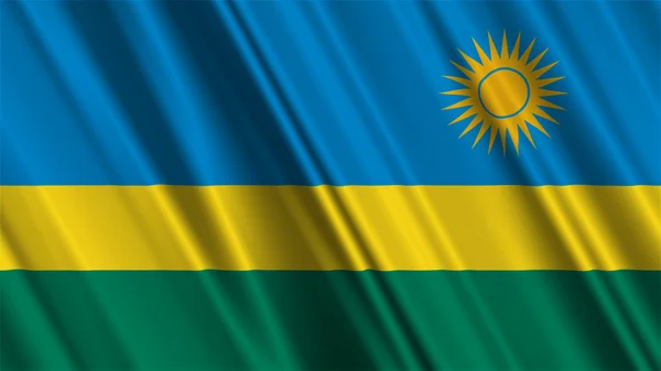 Σημαία της Ρουάντα — Φωτογραφία Αρχείου