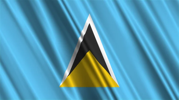 Saint Lucia Flag — Stock Photo, Image