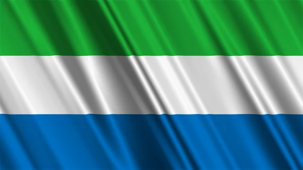 Sierra Leone Flag — Stock Photo, Image