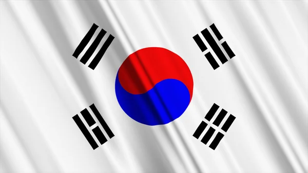 Corea del Sur bandera — Foto de Stock