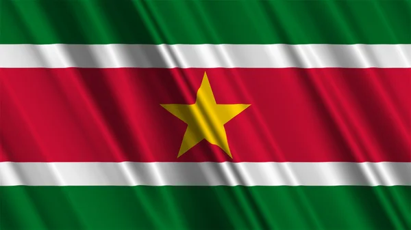 Suriname Flagge — Stockfoto