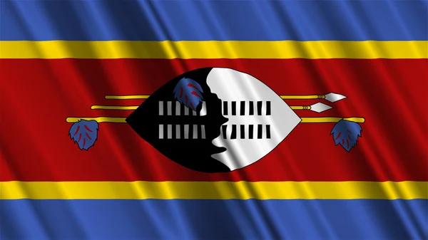Swaziland Flag — Stock Photo, Image