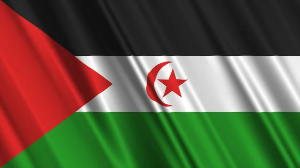 Western Sahara Flag — Stock Photo, Image