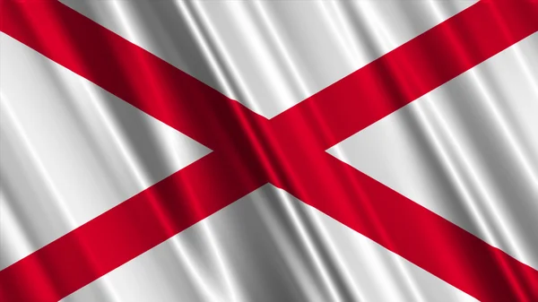 Alabama state flagga — Stockfoto