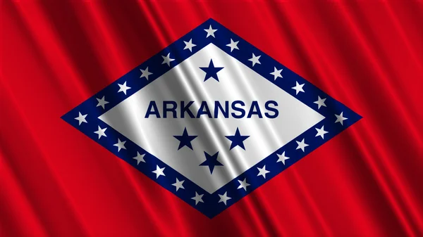Arkansas state flagga — Stockfoto