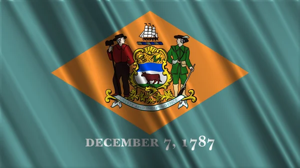 Bandeira do Estado de Delaware — Fotografia de Stock