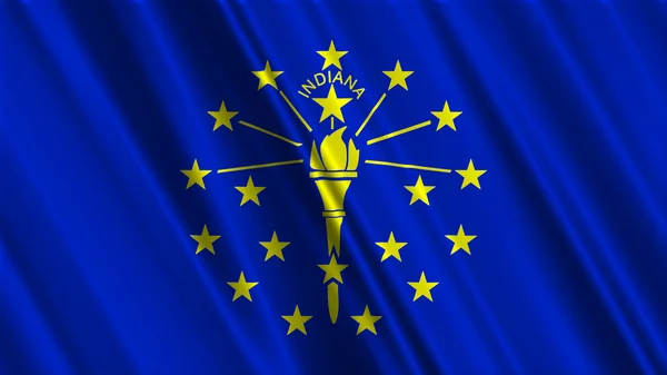 Indiana state flagga — Stockfoto