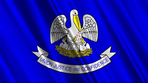 Louisiana state flagga — Stockfoto