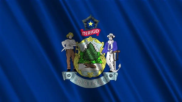 Bandeira do Estado do Maine — Fotografia de Stock