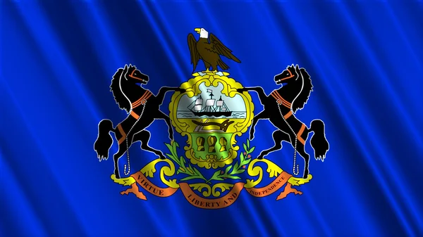 Flagge des Bundesstaates Pennsylvania — Stockfoto