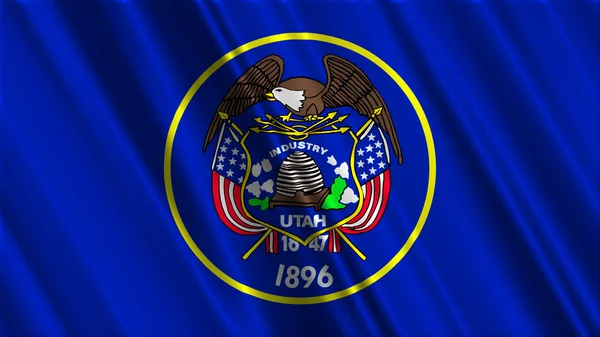 Флаг штата Юта — стоковое фото