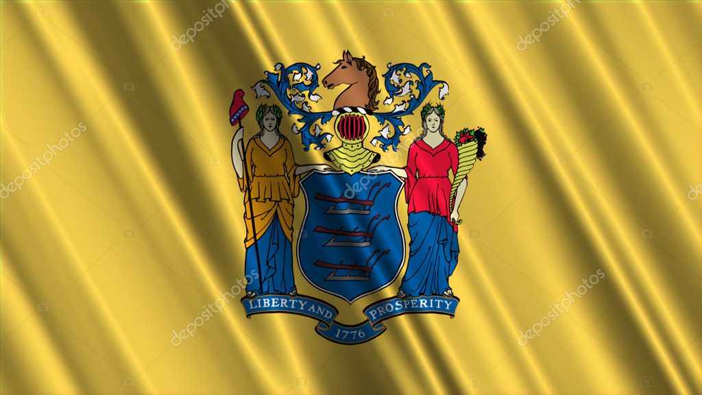 New Jersey State Flag — Stock Photo © boscorelli 15857001