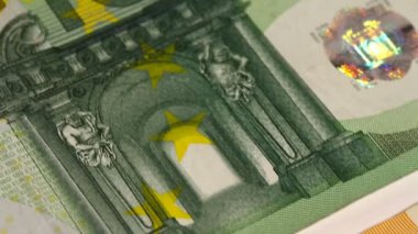 10, 20, 50 ve 100 Euro banknot