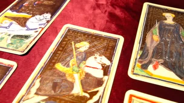 Dolly de Tarot cartões 03 — Vídeo de Stock