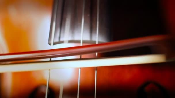 Person playing the cello — Stock Video