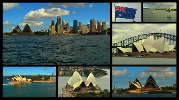 Різні місця в Сіднеї — стокове відео