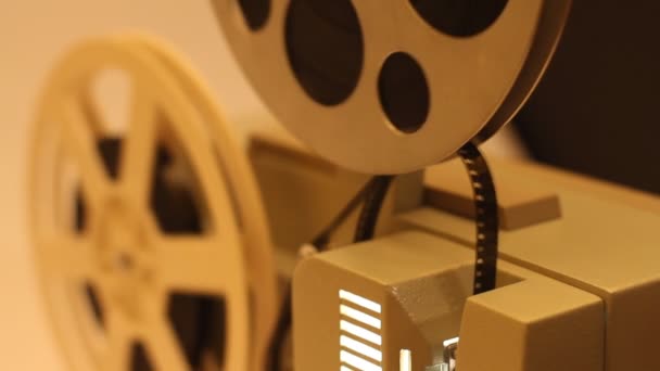 Apparatus of film for playing movies — Stock Video