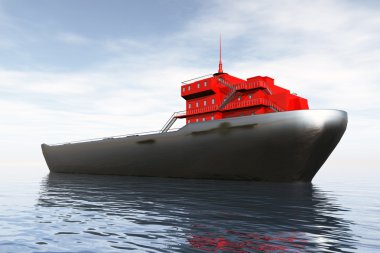 Deniz 3d render tanker