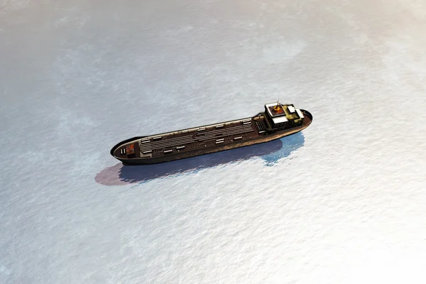 Tanker in the Sea 3D render — Stock Photo, Image