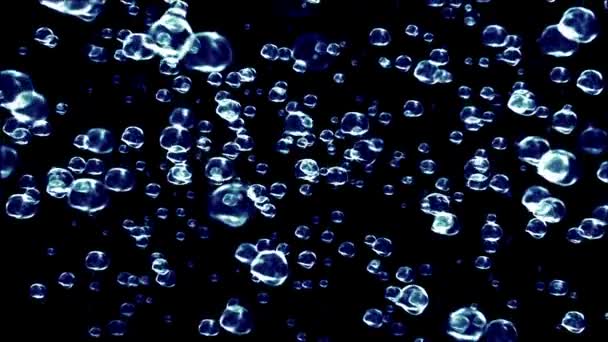 Beautiful raindrops super-slow motion animation — Stock Video