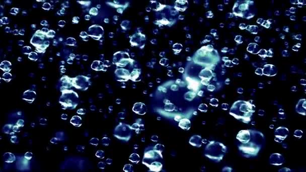 Beautiful Raindrops super-slow motion animation — Stock Video