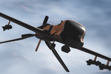 MQ1 Predator Type Drone 3D artwork clipart
