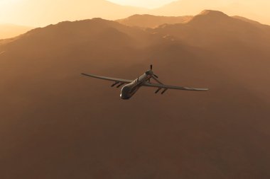 Mq1 yırtıcı hayvan türü dron 3d resimler