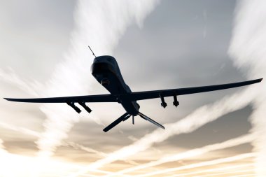 Mq1 yırtıcı hayvan türü dron 3d resimler