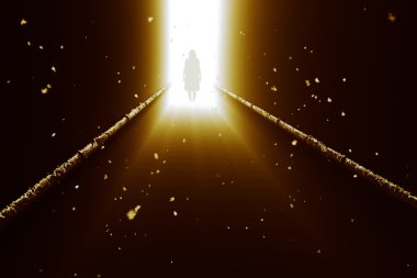 Korkunç merdivenler Yurei Japon hayalet