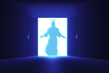 Gizemli kapı Jesus Shape
