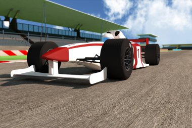 Formula 1 - Indy yarış tipi araba yarış ders üzerinde