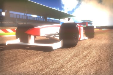 Formula 1 - Indy yarış tipi araba yarış ders üzerinde