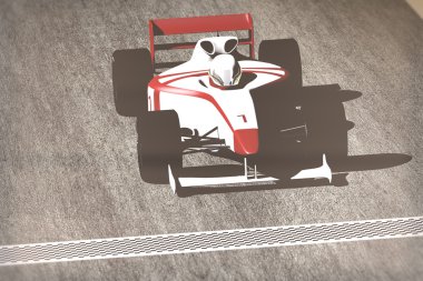 Formula 1 - Indy yarış tipi araba yarış ders üzerinde
