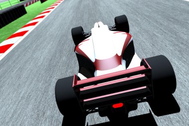 Formula 1 - Indy yarış tipi araba yarış ders üzerinde