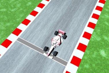 Formula 1 - Indy yarış tipi araba yarış ders üzerinde