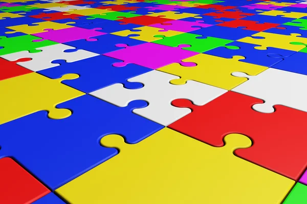 Puzzle Connection Logical Intelligence Concept — Stock Photo, Image
