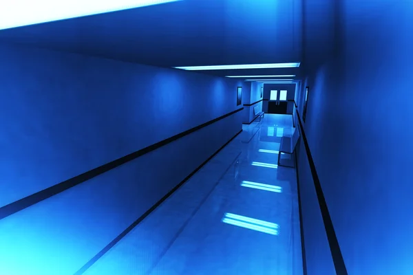 Corridoio spaventoso dell'ospedale dell'orrore — Foto Stock