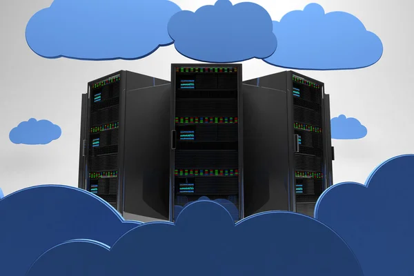 Cloud Servers Computing Creative Concept — Stock Photo, Image