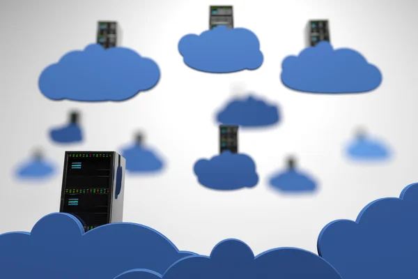 Cloud Servers Computing Creative Concept — Stock Photo, Image