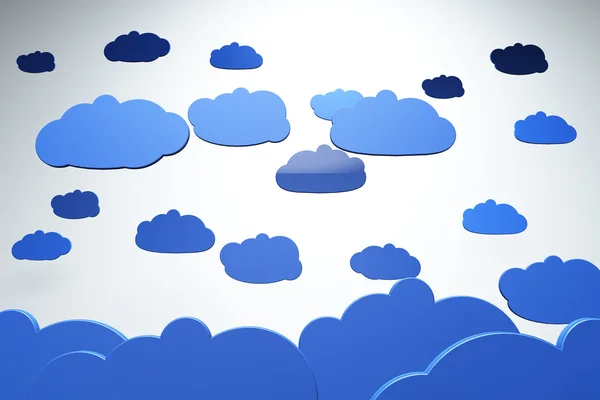 創造的な概念のコンピューティング雲サーバー — ストック写真