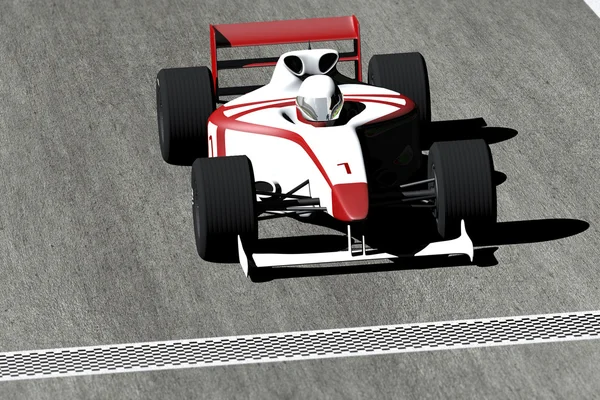 Formula 1 - Indy Race Type Car on Race Course — Stock Photo, Image