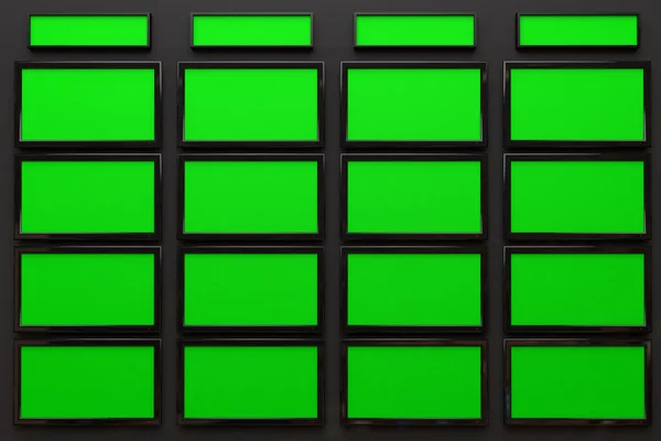 Studio iç yeşil sceen görüntüler