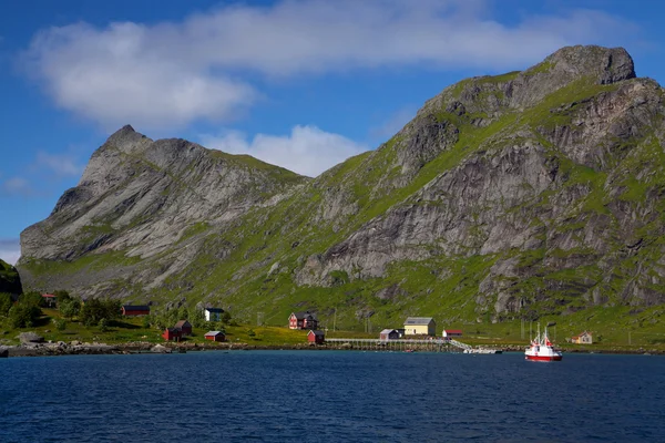 Norska byn — Stockfoto