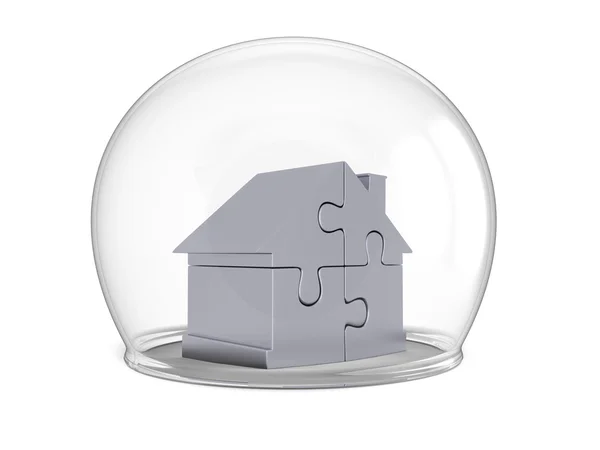 Protected house symbol — Stock Photo, Image